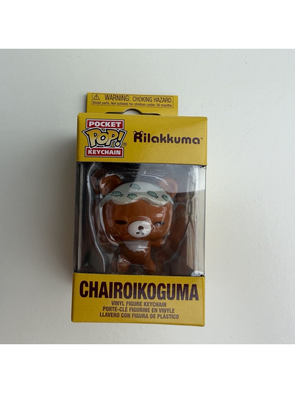 Funko Pocket Pop Keychain Chairoikoguma Rilakkuma Vinyl Figure New Sealed